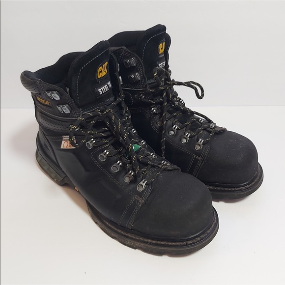 Cat Caterpillar Mens Size 5 Steel Toed 